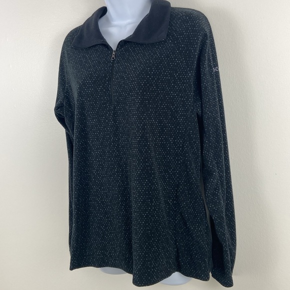 ✨3/$25✨ Columbia Black Spotted Light Fleece - L - Picture 4 of 8